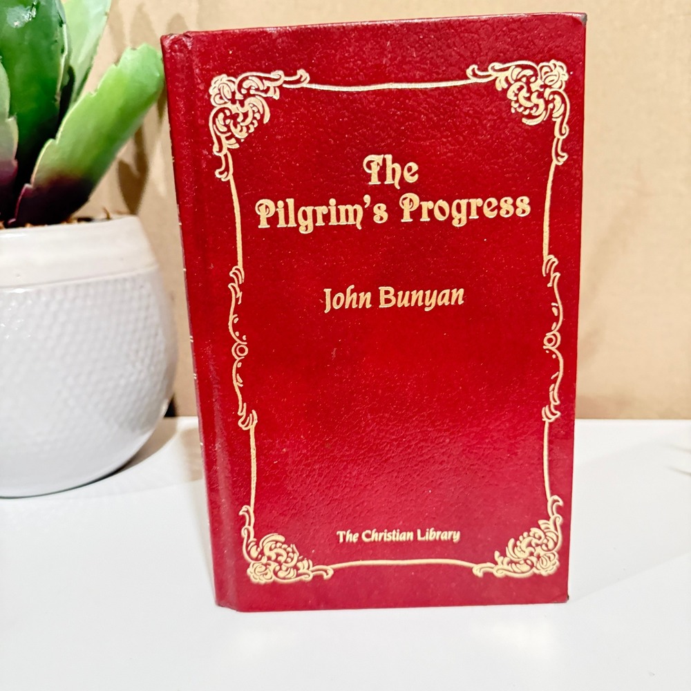 The Pilgrim's Progress John Bunyan Red Bonded Leather Christian Library Edition